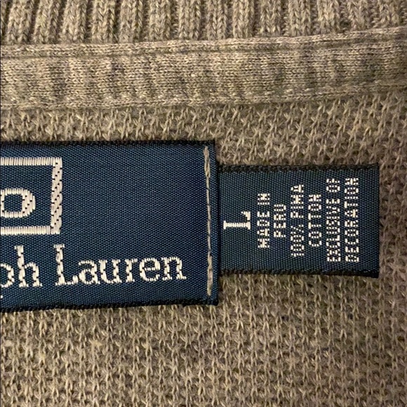 Polo sweater with suede elbow patches - Picture 4 of 4